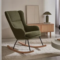 Kave Home Schommelstoel Maustin e Bouclé Donkergroen Best