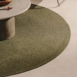 Kave Home Vloerkleed Despas Rond Ø200cm Groen Best