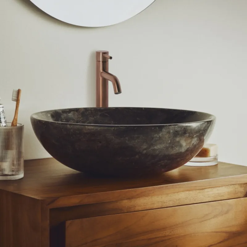 Kave Home Wastafel Darnen Marmer Ø40cm Grijs Online