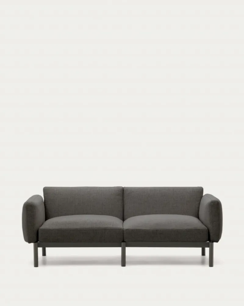 Kave Home 2-zits Buitenbank Sorells Modulair 201cm Grijs Outlet