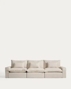 Kave Home 5-Zitsbank Anarela Linnen Beige