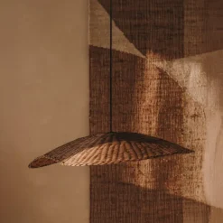 Kave Home Lampenkap Bisbal Rotan Naturel Ø80cm