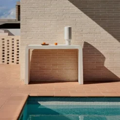 Kave Home Wandtafel Aiguablava Wit Cement 120x80cm