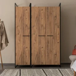Arabic House Kledingkast Dynamic Melamine Naturel 168x225cm
