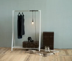 Giga Living Kledingrek Norvik 165cm - Wit Sale