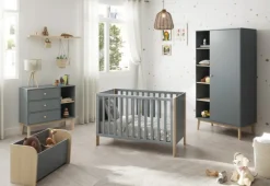 GM Ledikant Esteban 120x60 Khaki Groen/wit Wax - Giga Meubel Outlet