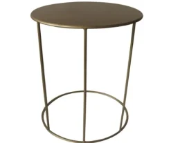 Lesli Living Bijzettafel Emma Goud Ø40x54,5cm