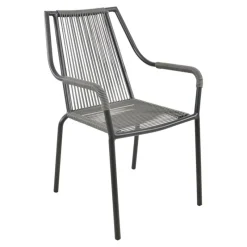 Lesli Living Stapelbare Tuinstoel Shelo Donkergrijs Outlet