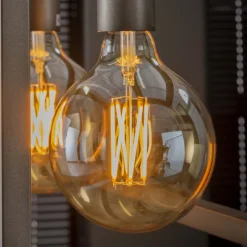 GM Lichtbron LED filament bol Ø12 5 - E27 6W dimbaar / Amberkleurig glas - Giga Meubel Sale
