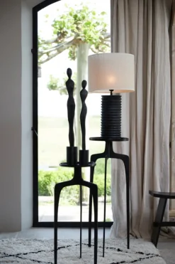 Light & Living Zuil Pano Set van 2 Rond Donker Brons 80+100cm Hot