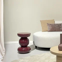 Livingfurn Bijzettafel Brix Dex Maroon Clearance