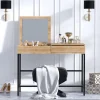 Arabic House Make-up Tafel Linda Melamine Eiken Zwart