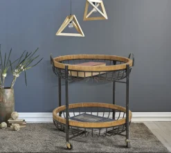Mauro Ferretti Trolley Cebu Double Rotan/IJzer New