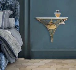 Mauro Ferretti Zwevend Nachtkastje Amaz Glas/IJzer Clearance