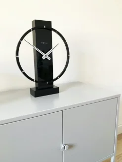 NeXtime Tafel/Wandklok Carl Small Hout/Staal