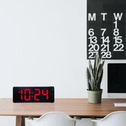 NeXtime Tafel/Wandklok Digital LED Rood