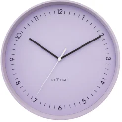 NeXtime Wandklok Berlin Lavendel Ø40cm