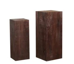 PTMD Zuil Kyro Set van 2 Bruin Discount