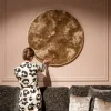 Richmond Interiors Richmond Wanddecoratie Bloom Goud Ø110cm