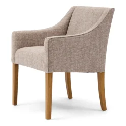 Rivièra Maison Armstoel Savile Row Licht Taupe Chenille Best