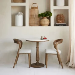 Rivièra Maison Bistrotafel Amalfi Marmer Ø70cm