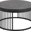 Giga Living Salontafel Diego Zwart Ø65x35cm MDF -
