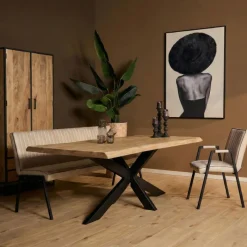 StarFurn Boomstamtafel Dakota Naturel 180cm Best