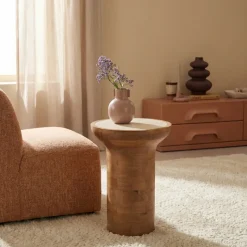 StarFurn Bijzettafel Zoë Naturel 33cm