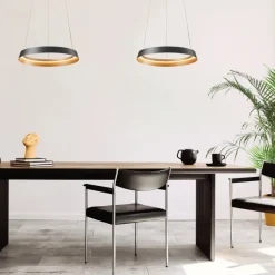 Steinhauer Hanglamp Ringlux Taps Ø60cm Zwart Sale
