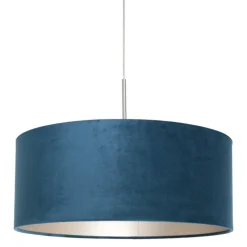 Steinhauer Hanglamp Sparkled Light Grijs Velours Blauw