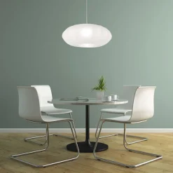 Steinhauer Hanglamp Sparkled Light Zijde Wit Grijs