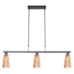 Steinhauer Hanglamp Vidrio 3-Lichts Amber Glas Sale