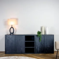 Tower Living Dressoir Tenna 220cm Zwart New
