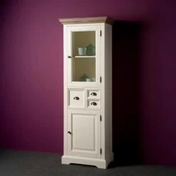 Tower Living Vitrinekast Fleur 66cm Wit Outlet