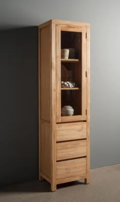 Tower Living Vitrinekast Corona 50cm Bruin