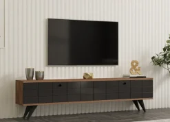 Arabic House Tv-meubel Alberi 160cm Antraciet/Bruin Discount
