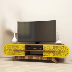 Arabic House Tv-meubel Defne 145cm Walnoot/Geel Hot