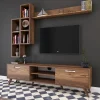 Arabic House Tv-meubel + Wandschap Zafer Melamine Walnoot Outlet
