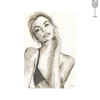 Urban Cotton Glasschilderij A Womans Face 80x120cm New