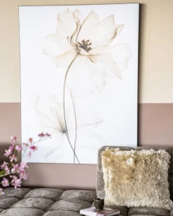 Urban Cotton Wandkleed White Flowers Small 80x110cm