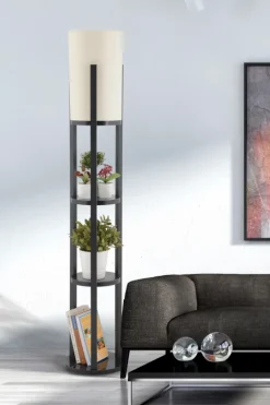 Arabic House Vloerlamp Circle Nora MDF Zwart