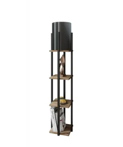 Arabic House Vloerlamp Nora MDF Zwart Vierkant Sale