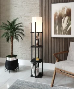 Arabic House Vloerlamp Nora Zwart Marmerlook