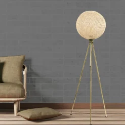 Arabic House Vloerlamp Pied Jute Goud Discount
