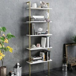 Arabic House Wandkast Paula 174cm Wit/Goud New