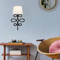 Arabic House Wandlamp Asaf Curl /Zwart Wit Sale