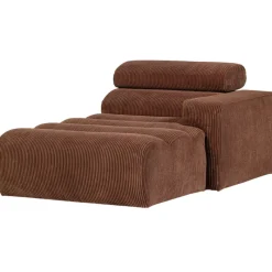 Woood Chaise Longue Novi Element Arm Rechts Ribstof Terra Discount