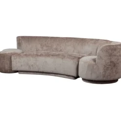 Woood Combi-popular: Bank + Fauteuil + Poef Taupe Hot