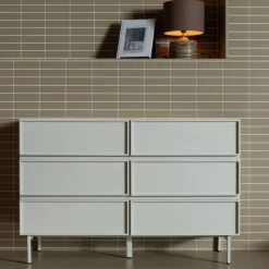 Woood Ladekast Tours 6 Lades Melamine/MDF Zand