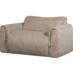 Woood Loveseat Baggy Geweven Stof Melange Bruin Clearance